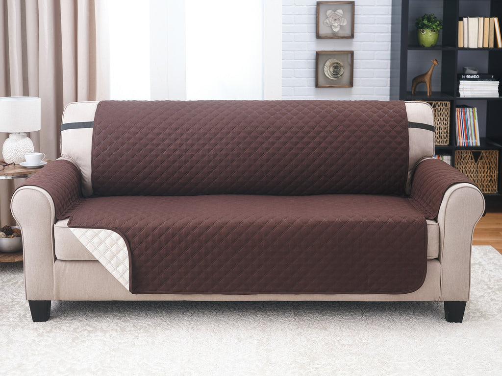 Sofa Furniture protector Choc/tan