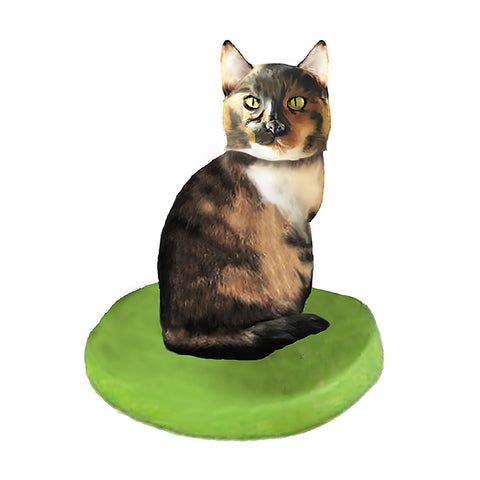 Custom Cat Bobblehead - Calico