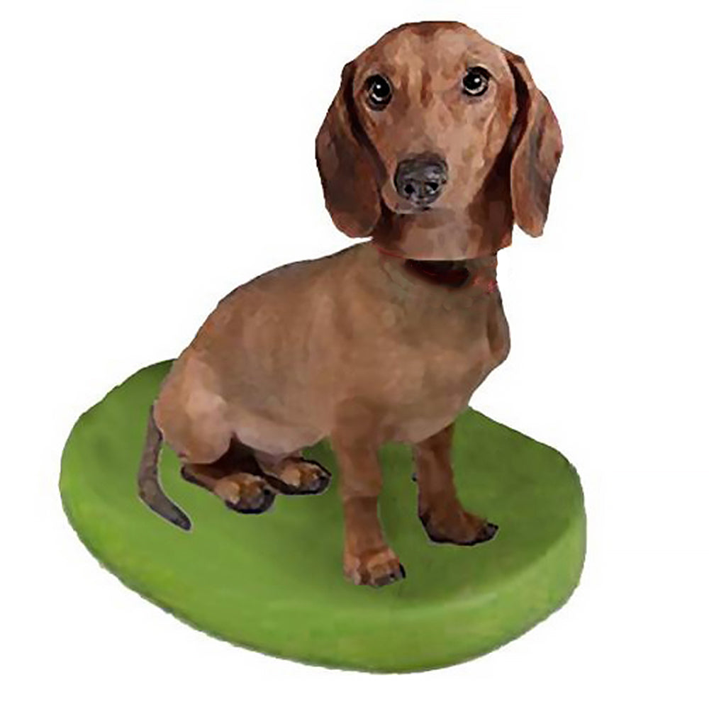 Custom Pet Dog Bobblehead - Dachshund Brown