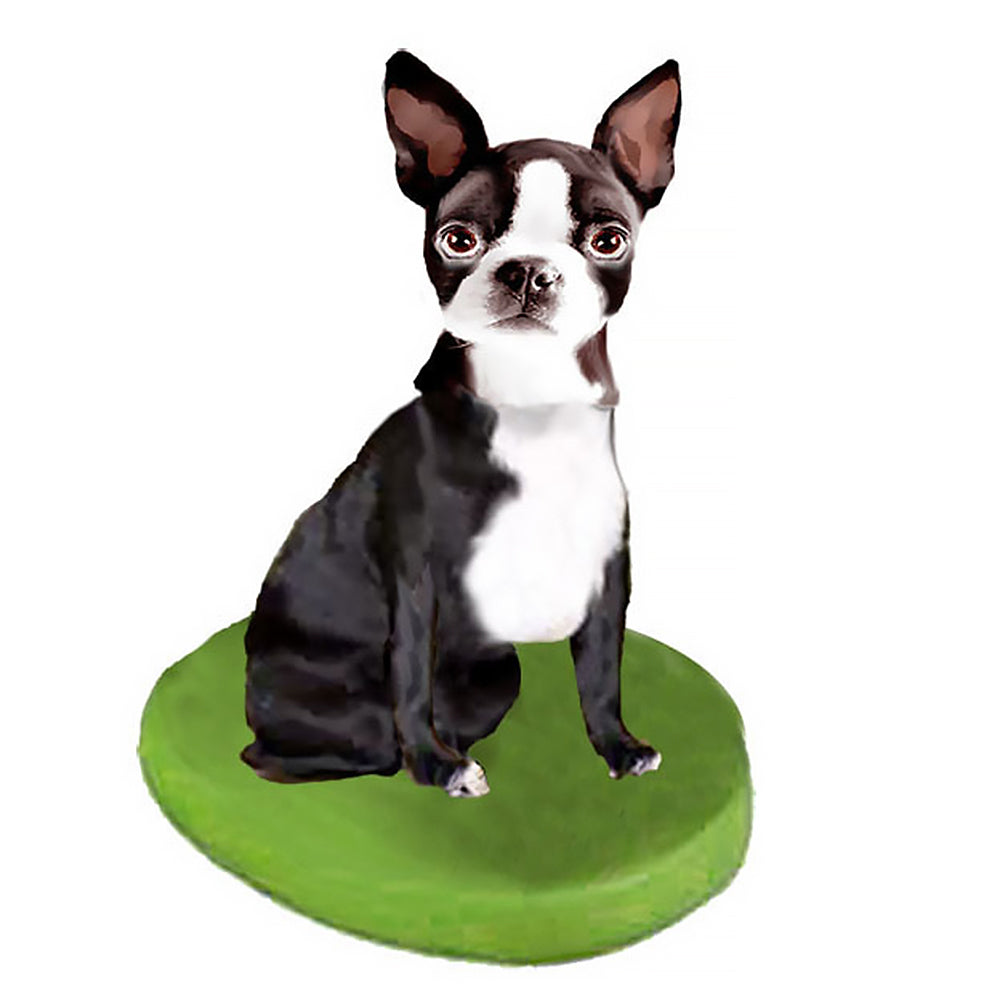 Custom Pet Dog Bobblehead - Boston Terrier