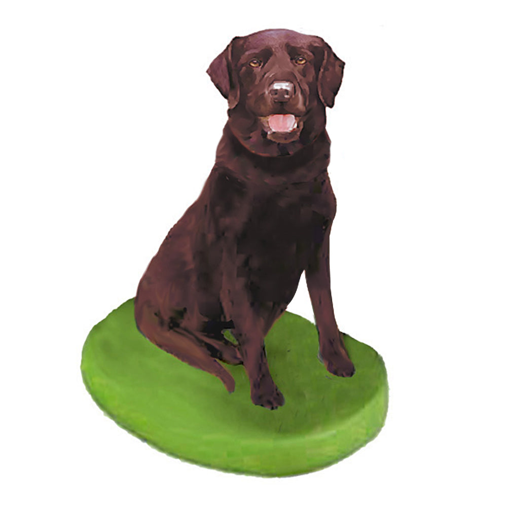Custom Pet Dog Bobblehead - Chocolate Lab
